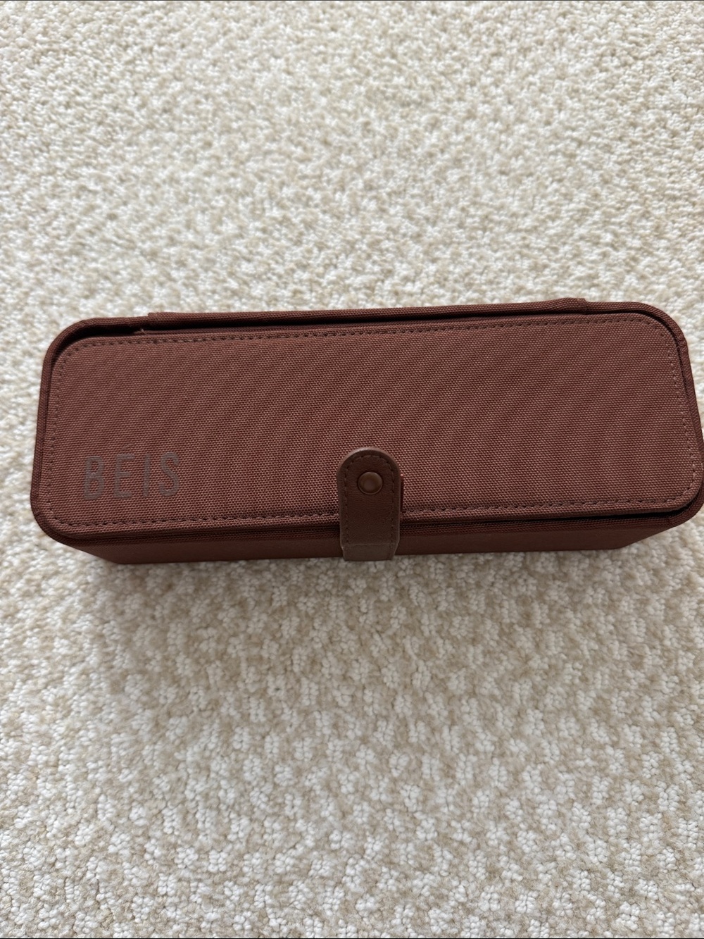 BEIS Brown jewelry Organizer Case with Snap Closure. Never used